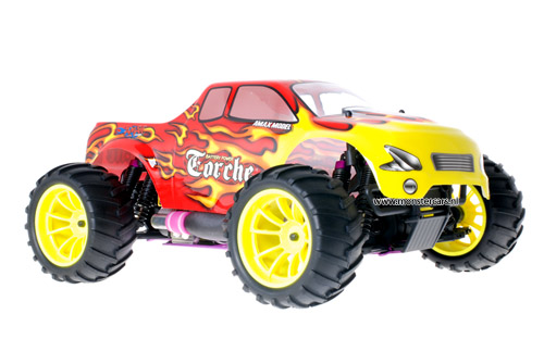 Himoto 1:10 Nitro Truck Red Flames